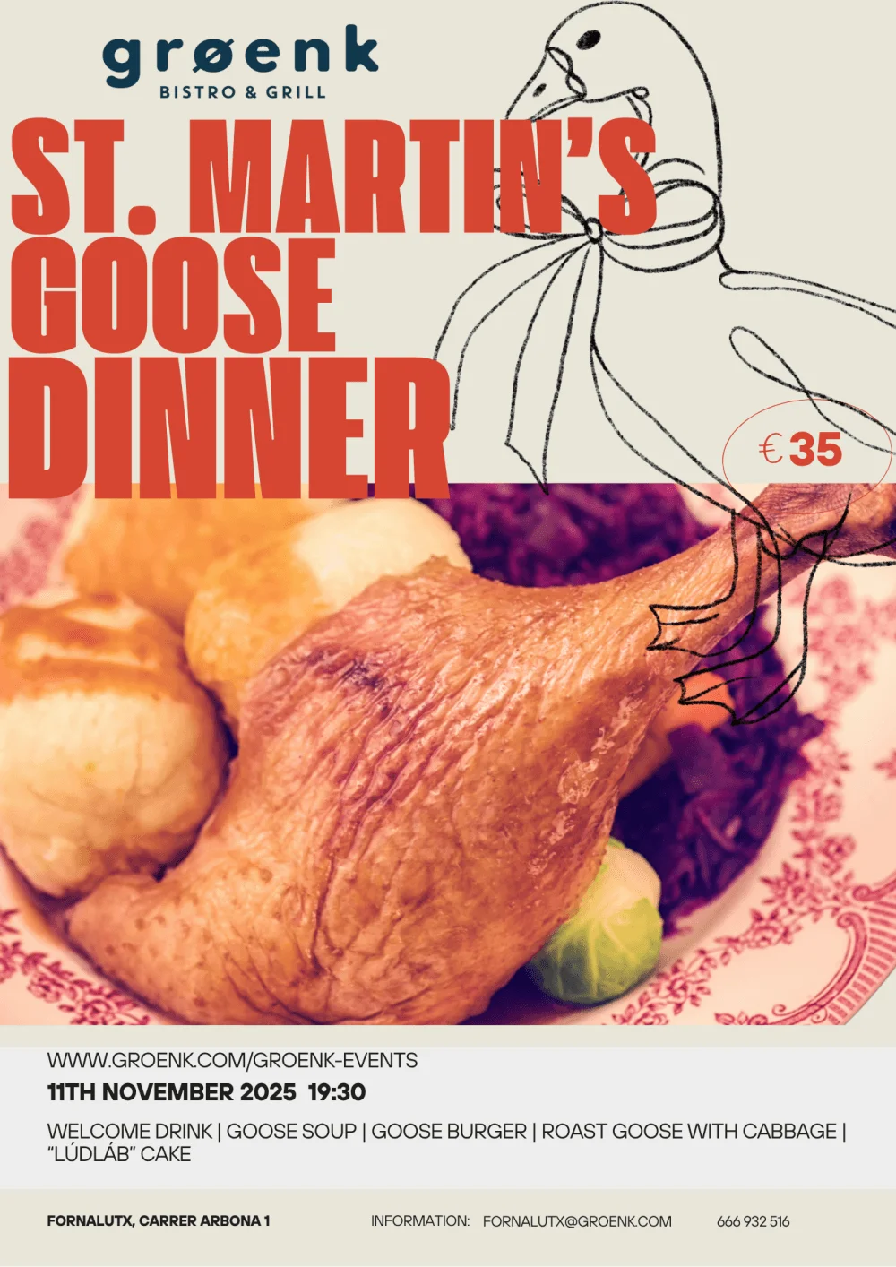 St. Martin’s Goose Dinner 2025 – Cena En Fornalutx - Bild 2