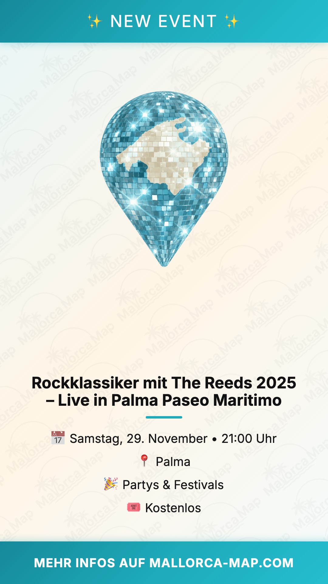 Rockklassiker Mit The Reeds 2025 – Palma Paseo Maritimo - Bild 1