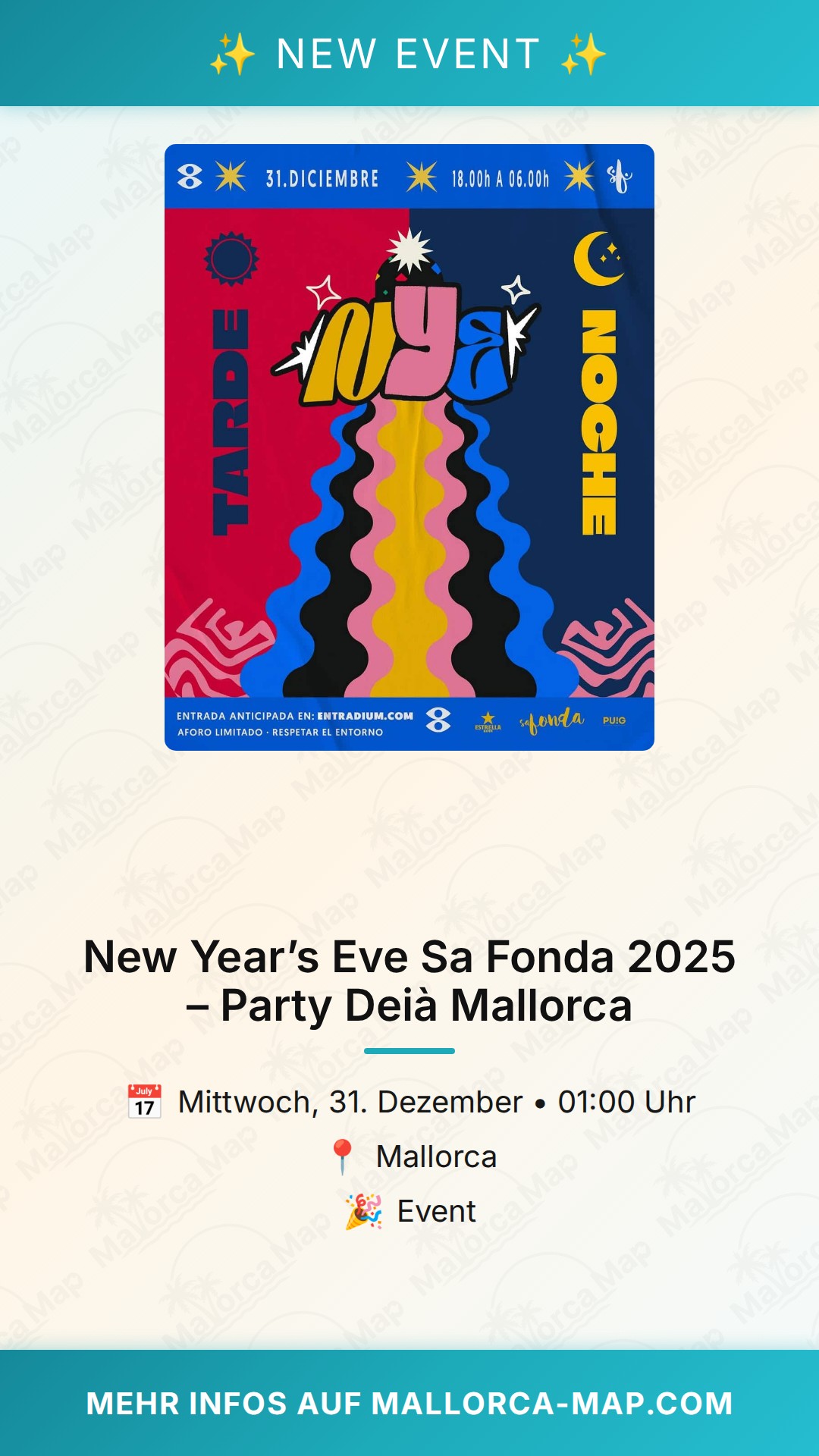 New Year’s Eve Sa Fonda 2025 – Party Deià Mallorca - Bild 1