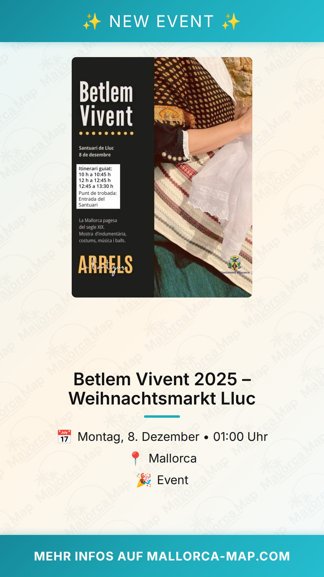 Betlem Vivent 2025 – Weihnachtsmarkt Lluc - Bild 1