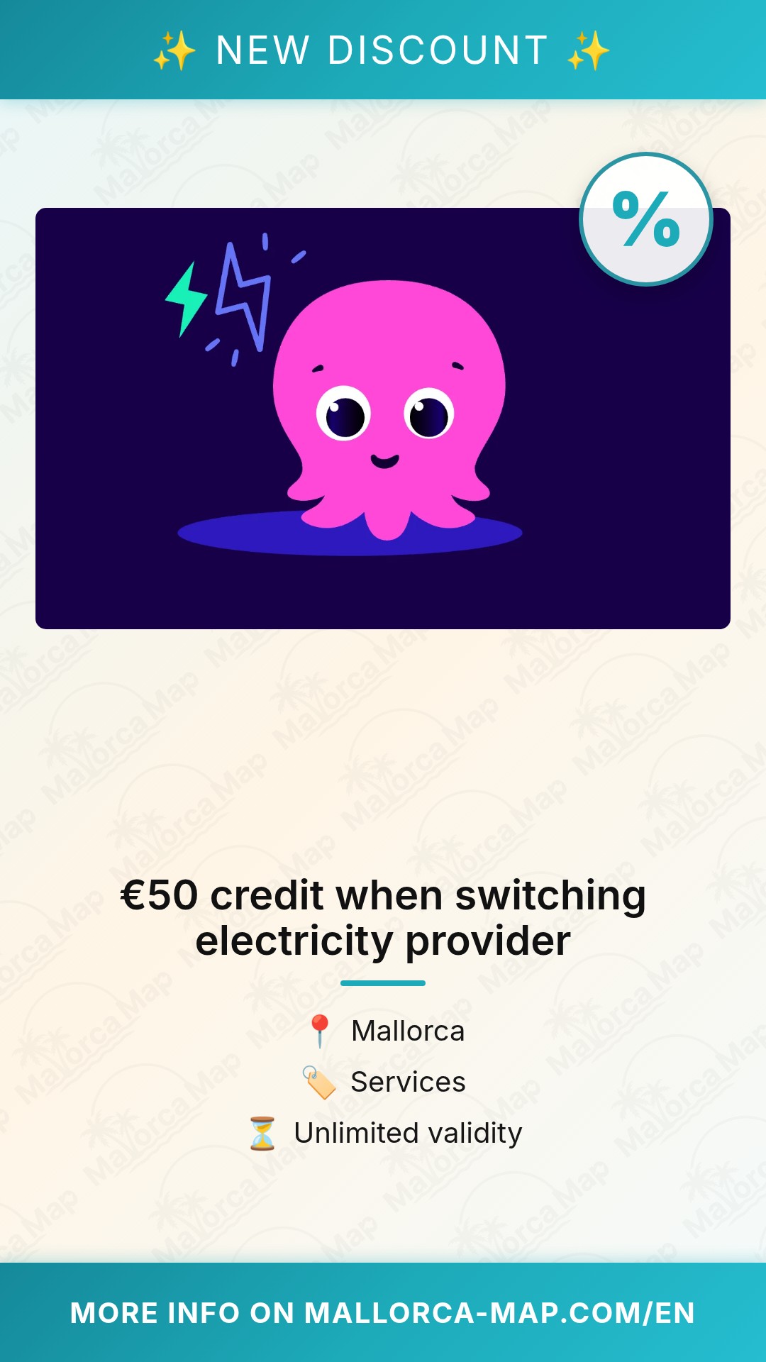 €50 credit when switching electricity provider