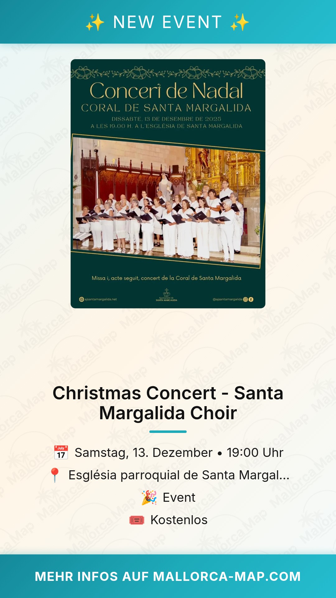 Christmas Concert Santa Margalida Choir - Bild 1