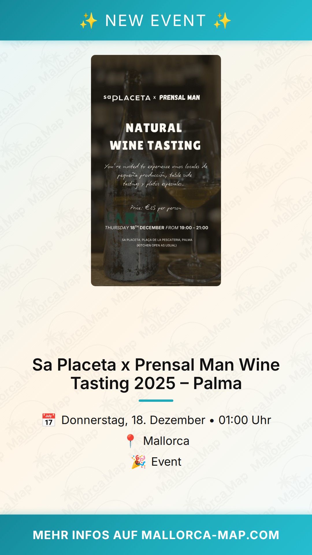Sa Placeta X Prensal Man Tasting 2025 – Palma - Bild 1