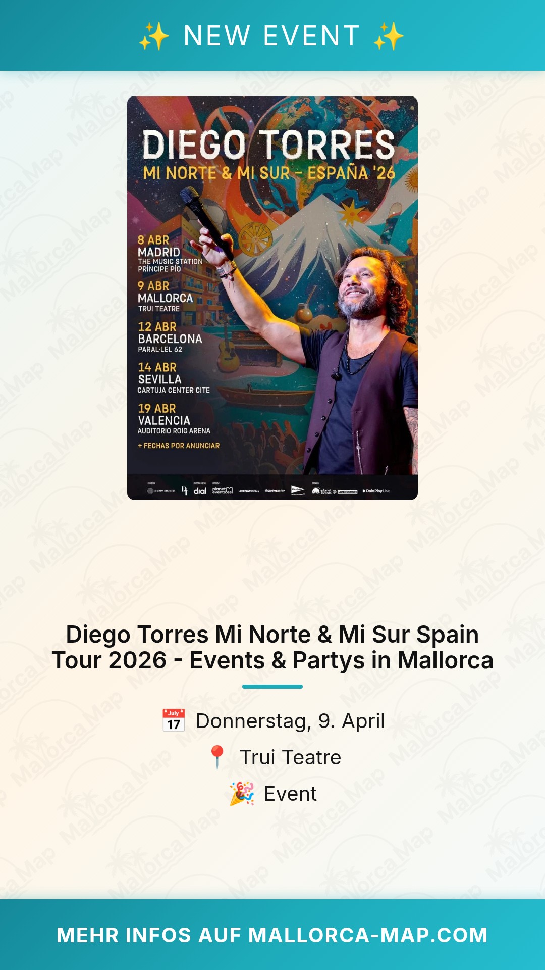 Diego Torres Mi Norte & Mi Sur Tour - Bild 1