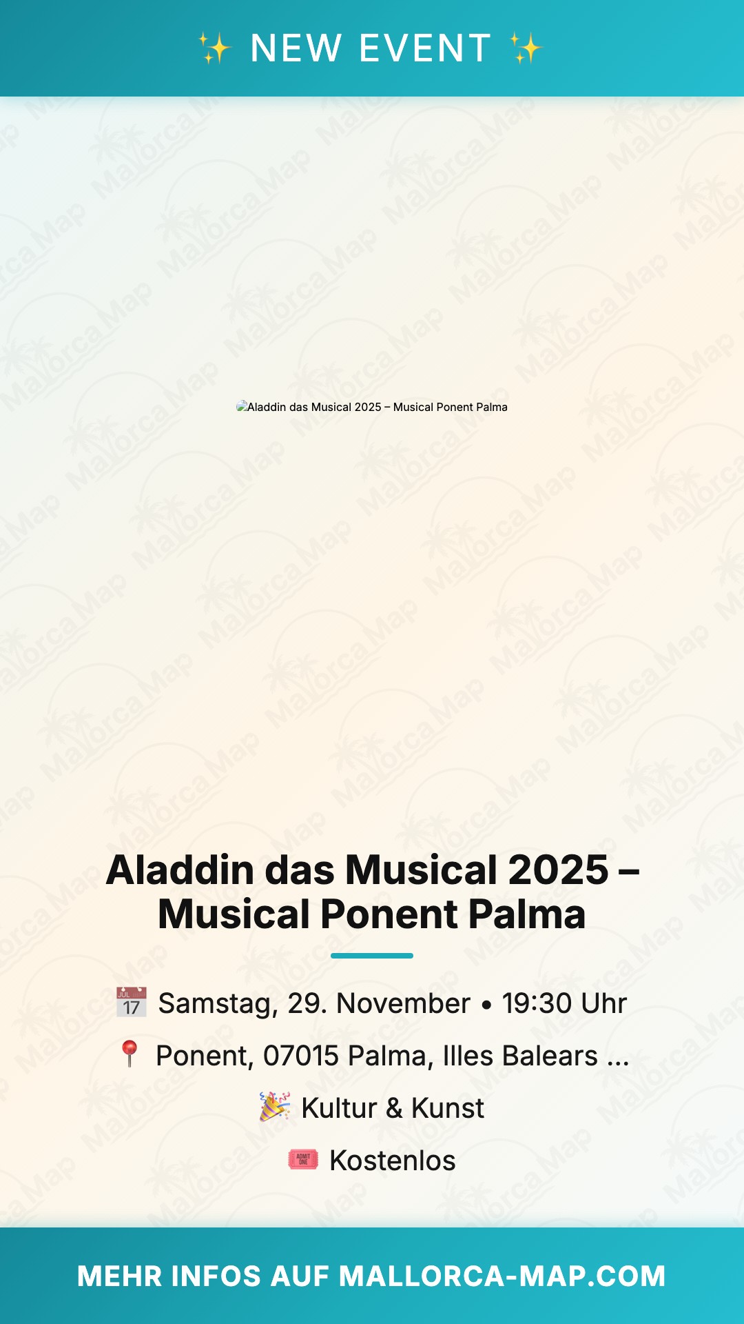 Aladdin Das Musical 2025 – Theater In Palma - Bild 1