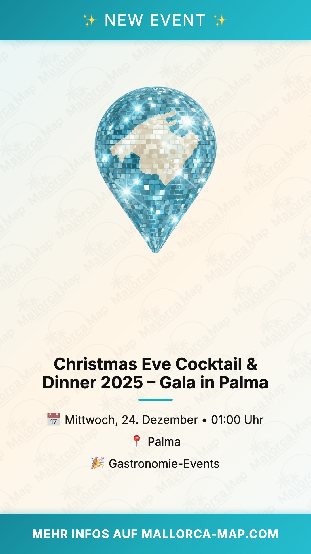 Christmas Eve Cocktail & Dinner 2025 – Gala in Palma