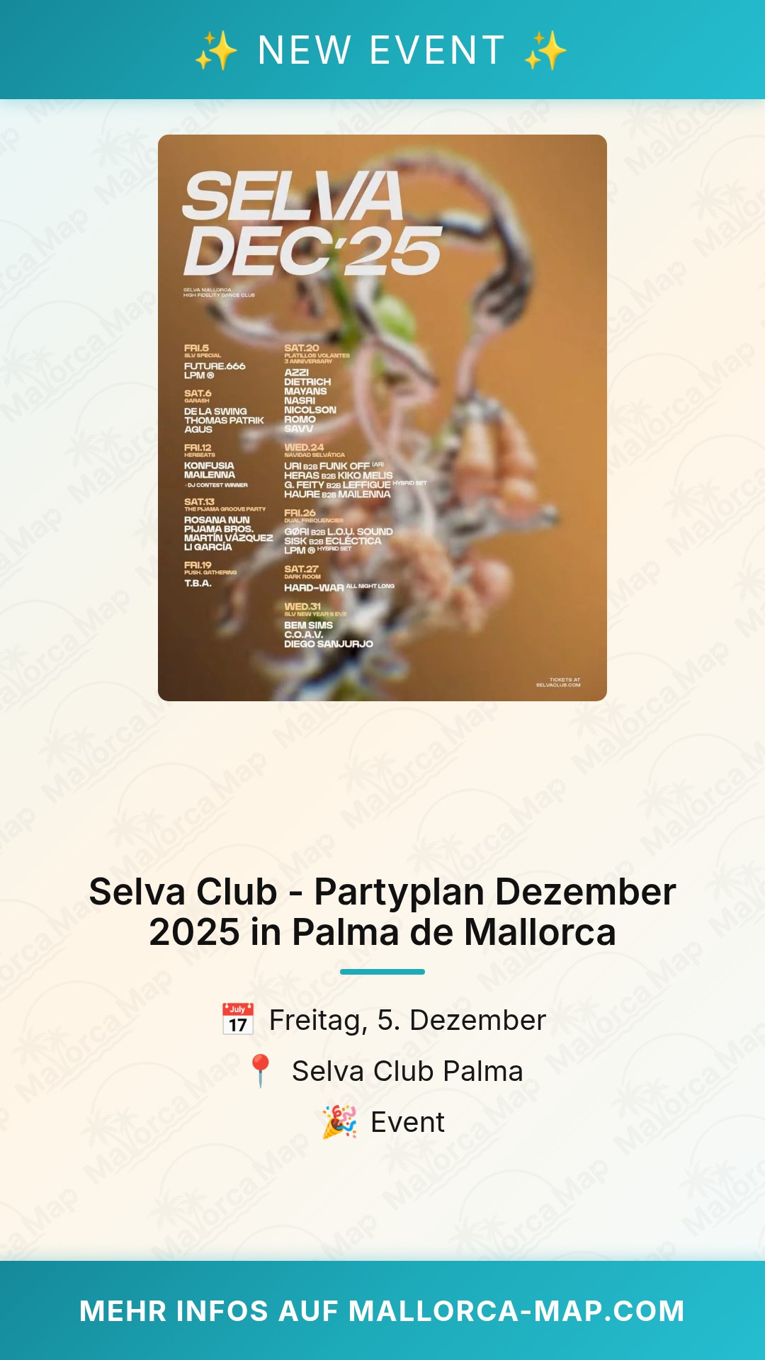 Selva Club Party Schedule - Bild 1