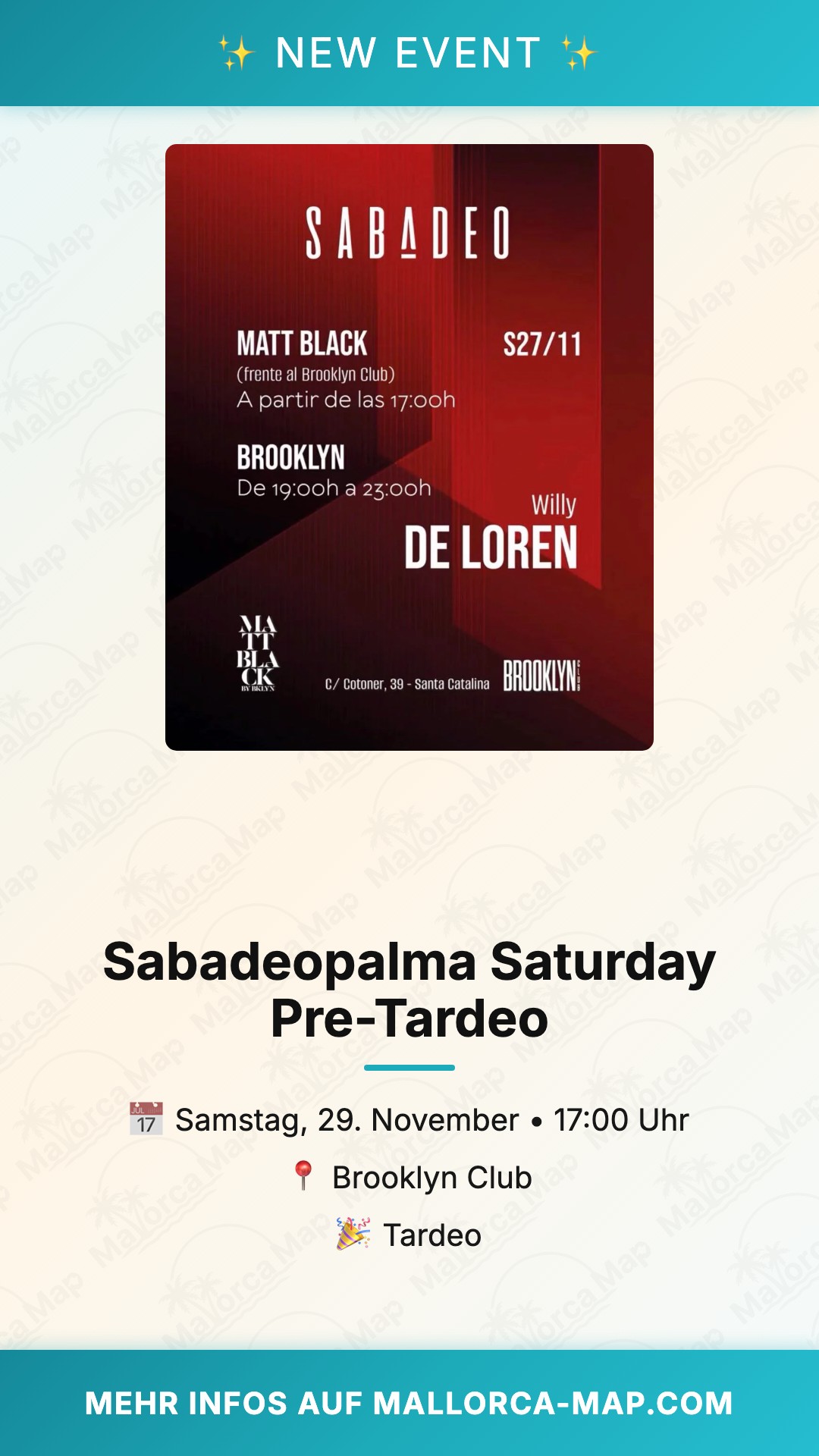 Sabadeopalma Saturday Pre-Tardeo - Bild 1