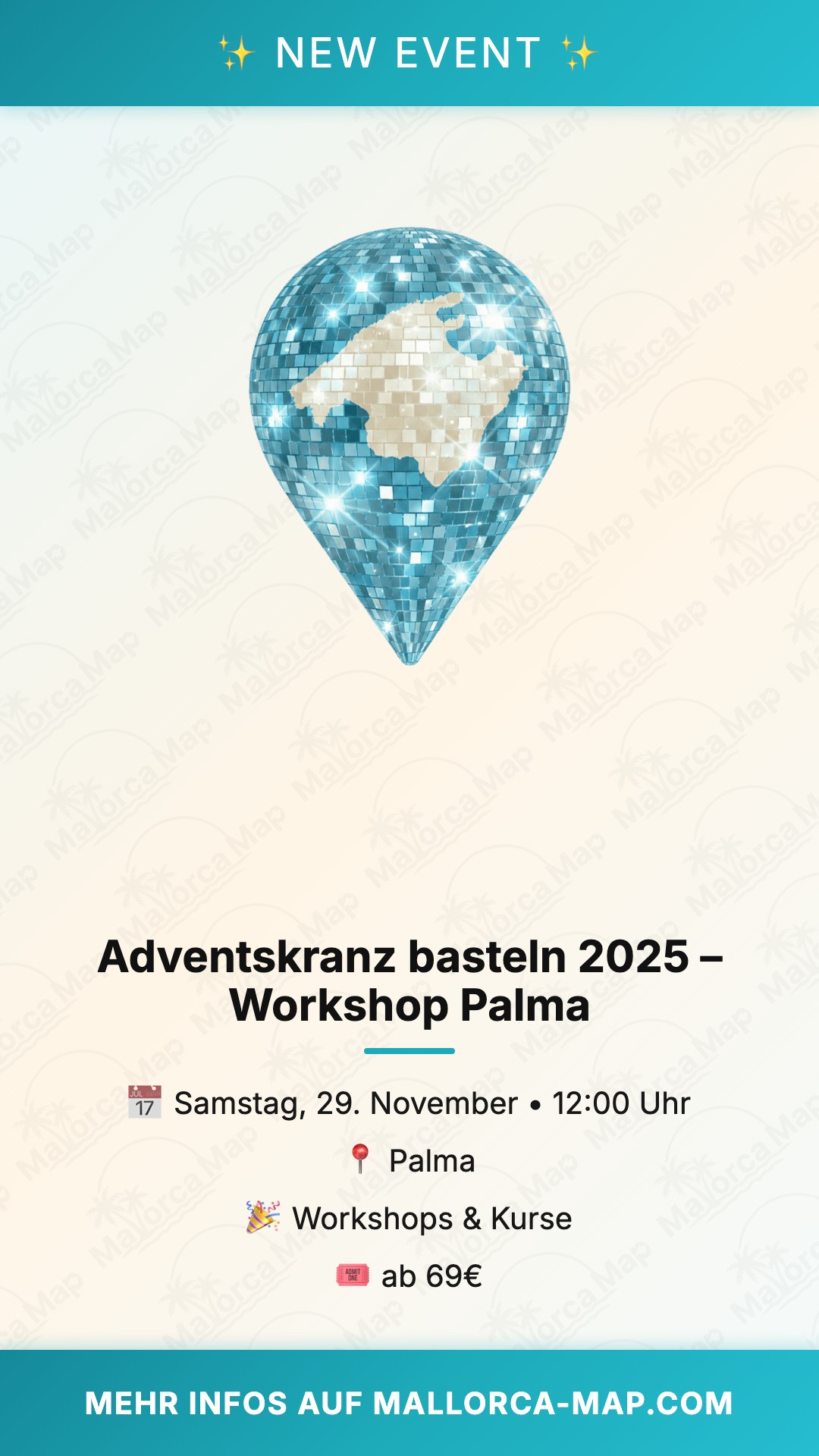 Adventskranz Basteln 2025 – Workshop In Palma - Bild 1