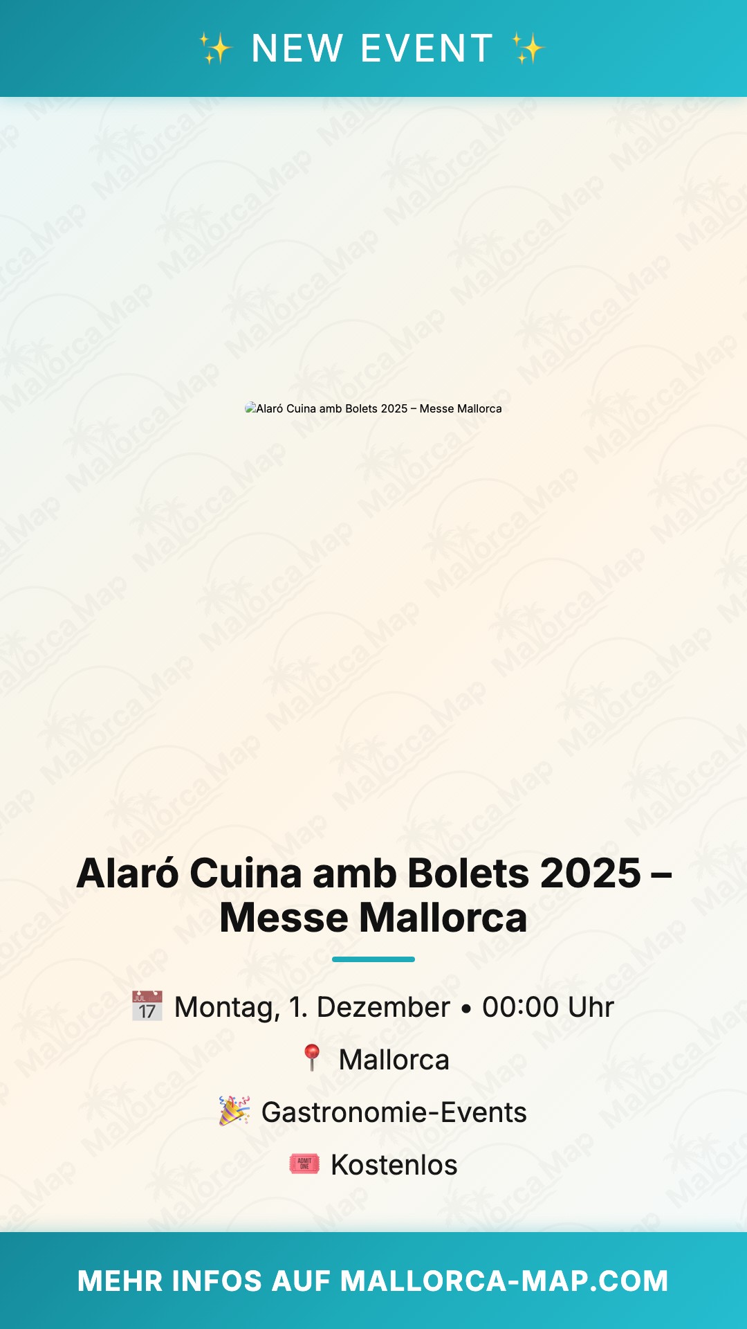 Alaró Cuina Amb Bolets 2025 – Gastronomía En Mallorca - Bild 1