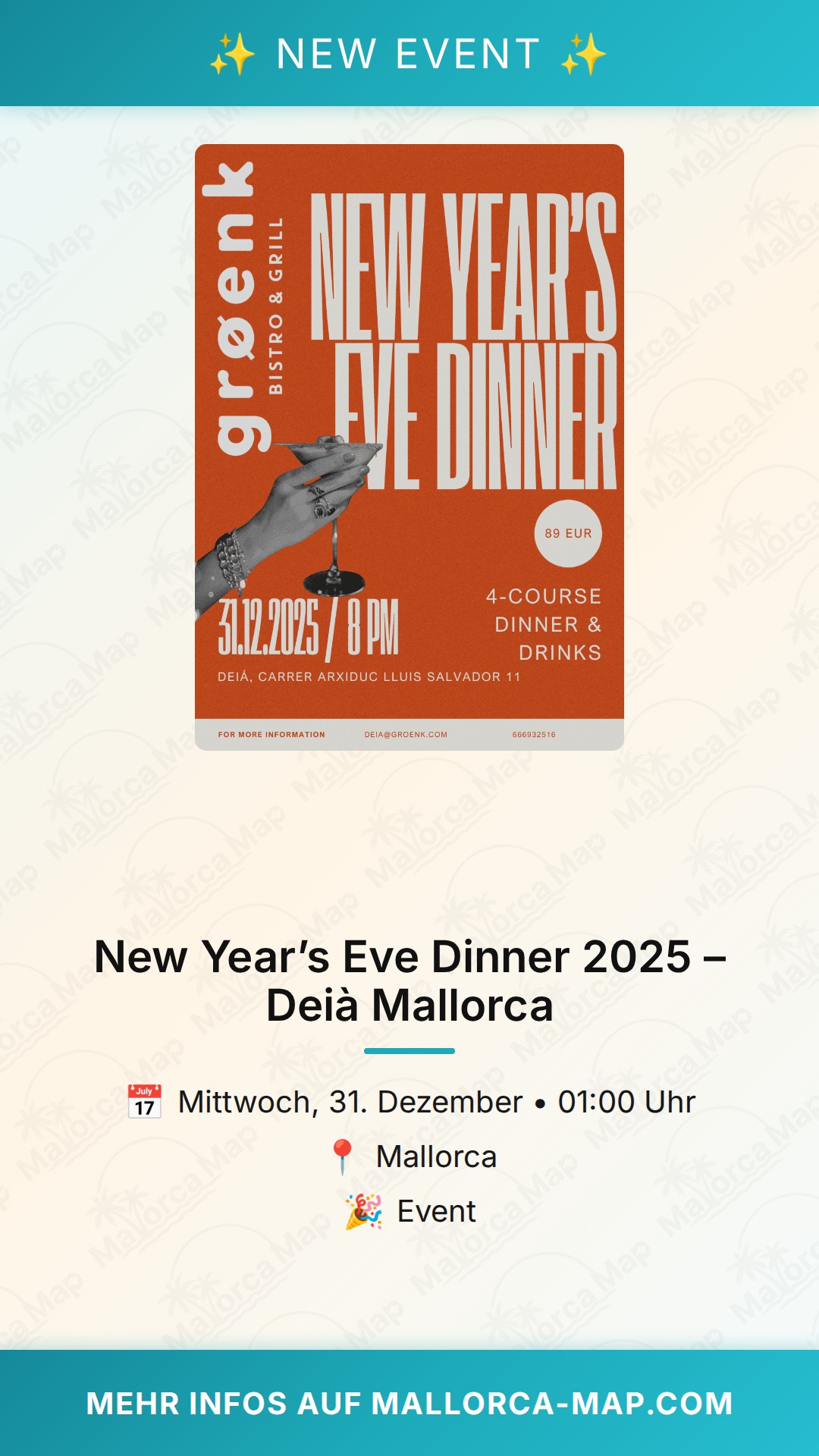 New Year’s Eve Dinner 2025 – Deià Mallorca - Bild 1