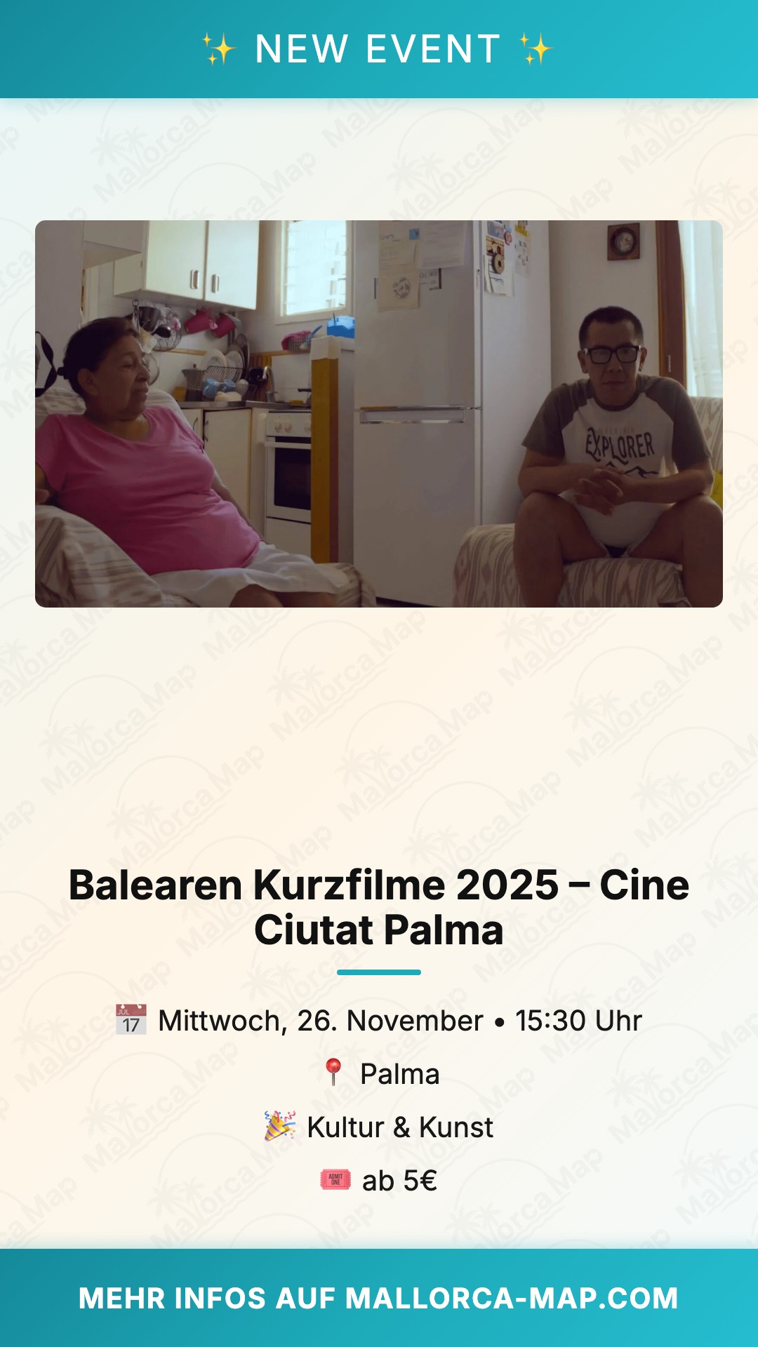 Balearen Kurzfilme 2025 – Cine Ciutat Palma - Bild 1