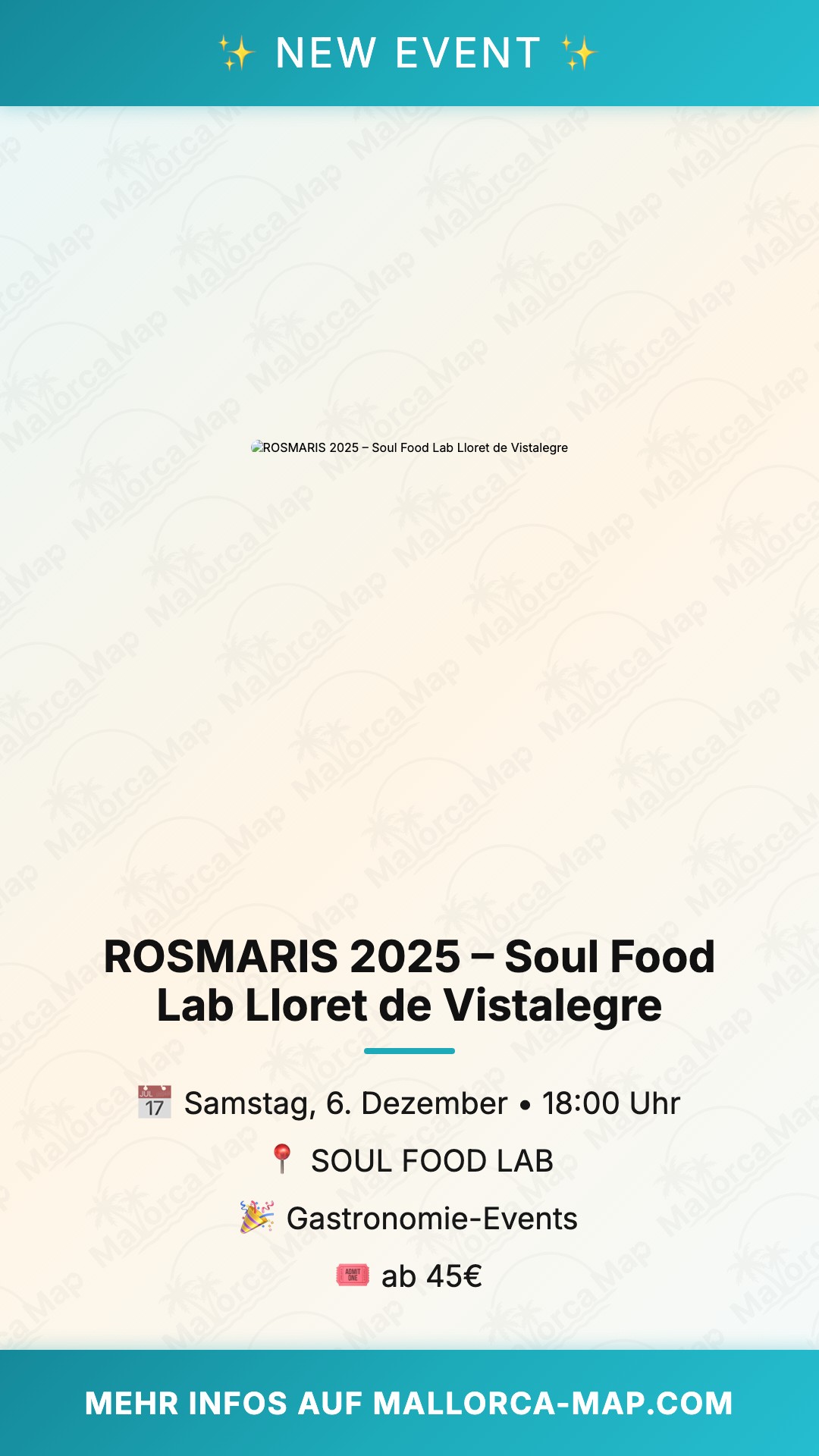 Soul Food Lab-Rosmaris 2025 – Workshop Lloret - Bild 1