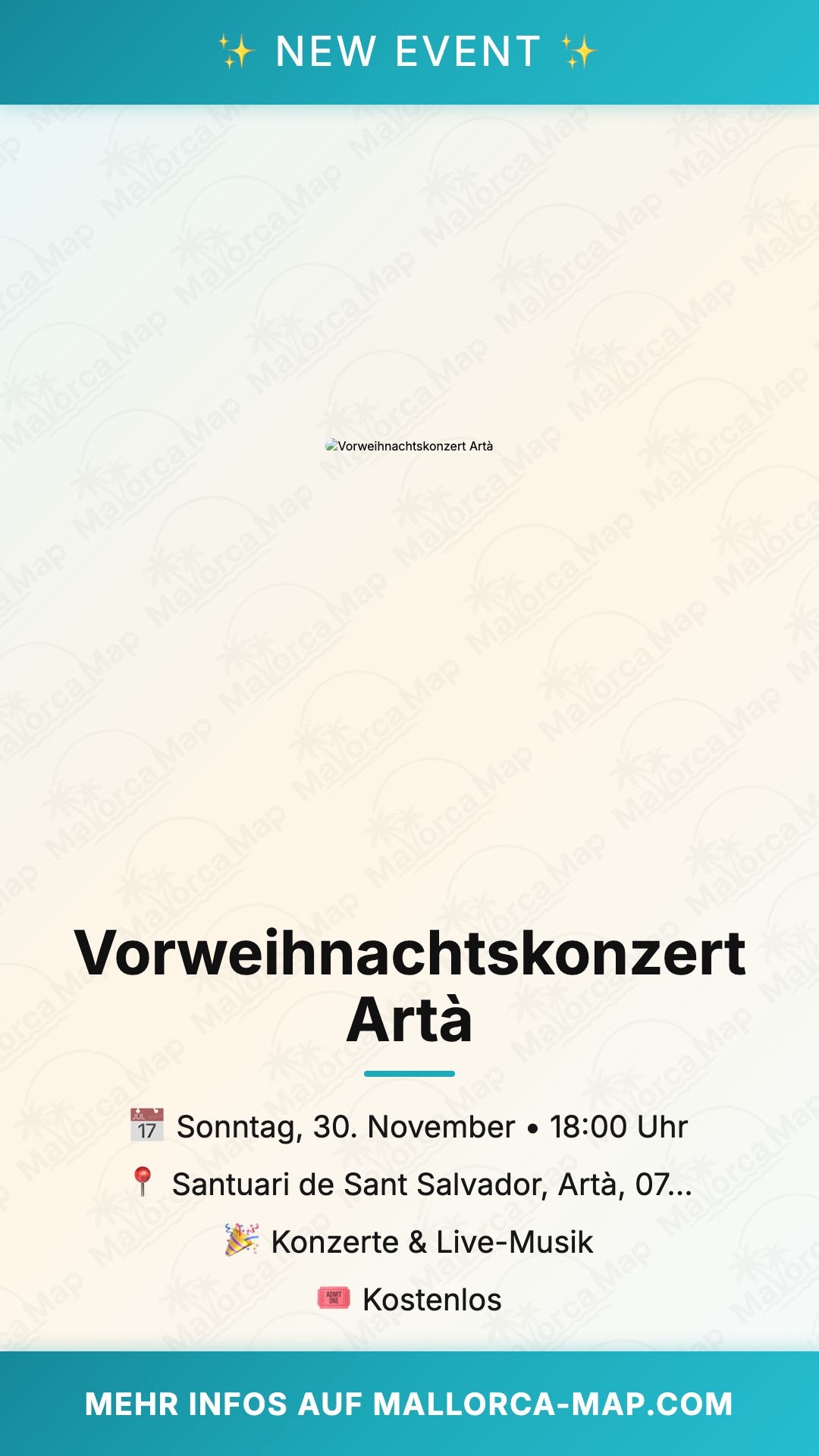 Vorweihnachtskonzert Artà - Bild 1