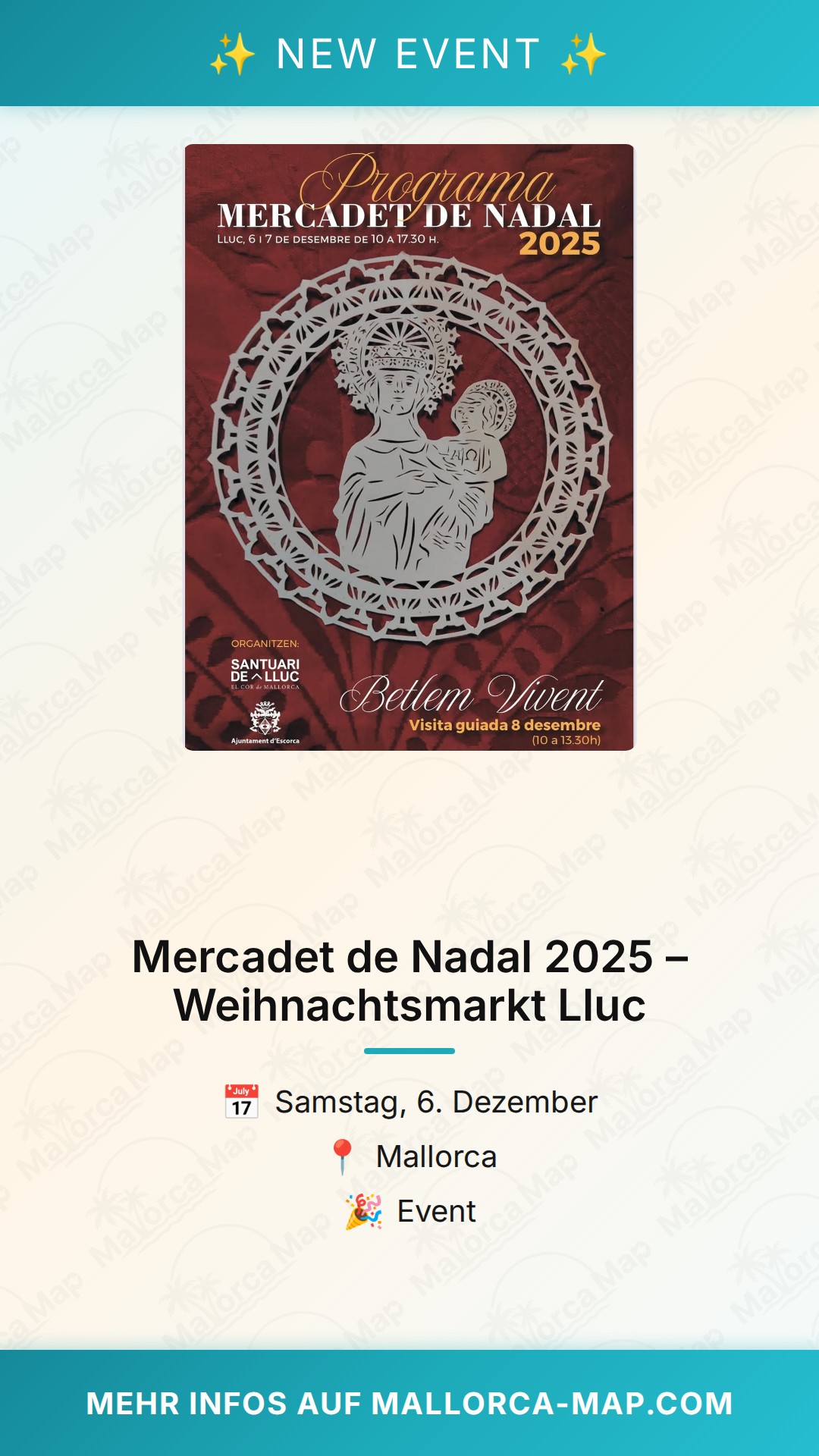 Mercadet De Nadal 2025 – Weihnachtsmarkt Lluc - Bild 1
