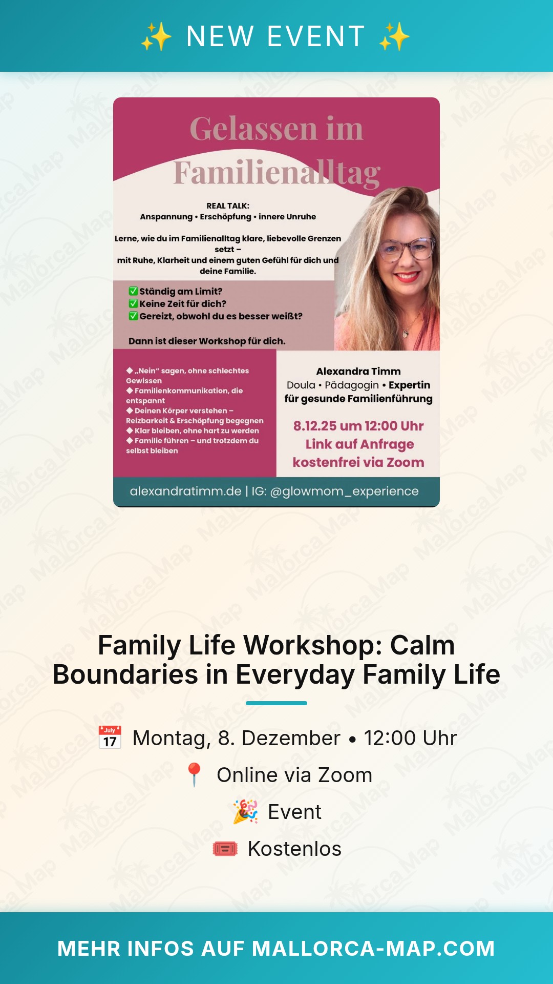 Family Life Workshop: Calm Boundaries In Everyday Family Life - Bild 1