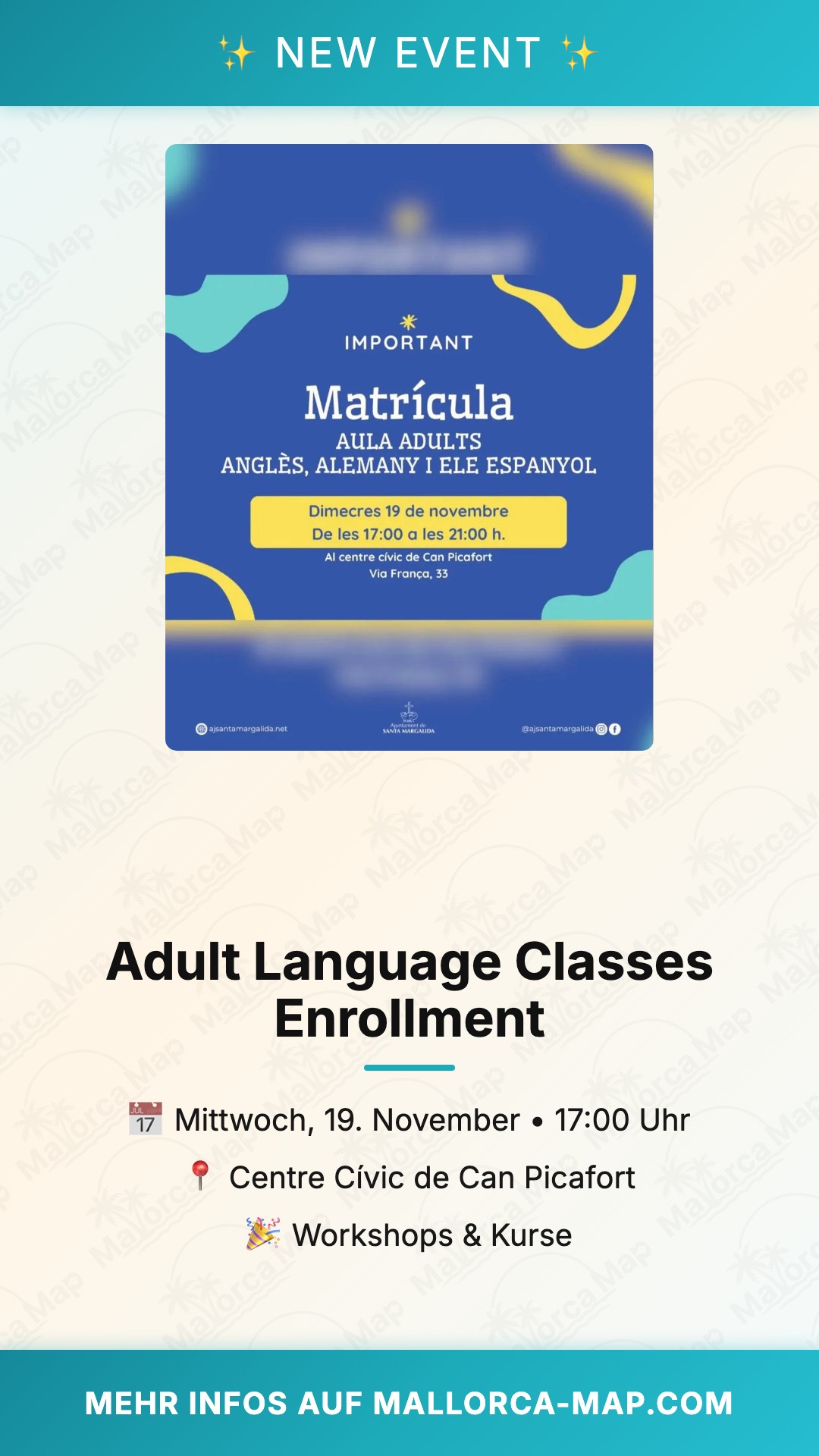 Adult Language Classes Enrollment - Bild 1