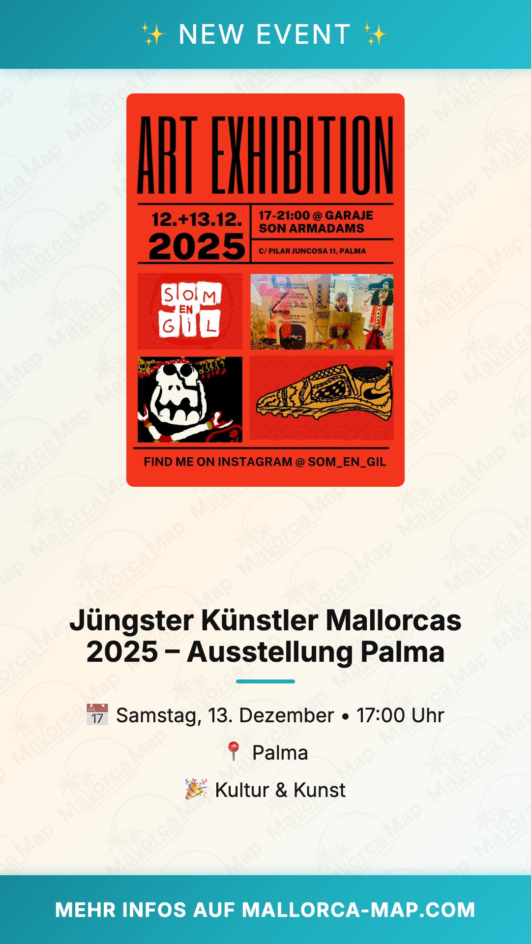 Youngest Artist Of Mallorca 2025 – Exhibition In Palma - Bild 1